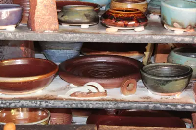 Soda-fired ware. Bowls and pots from a soda firing.